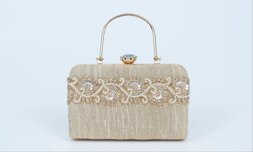 Framed Gold Clutch