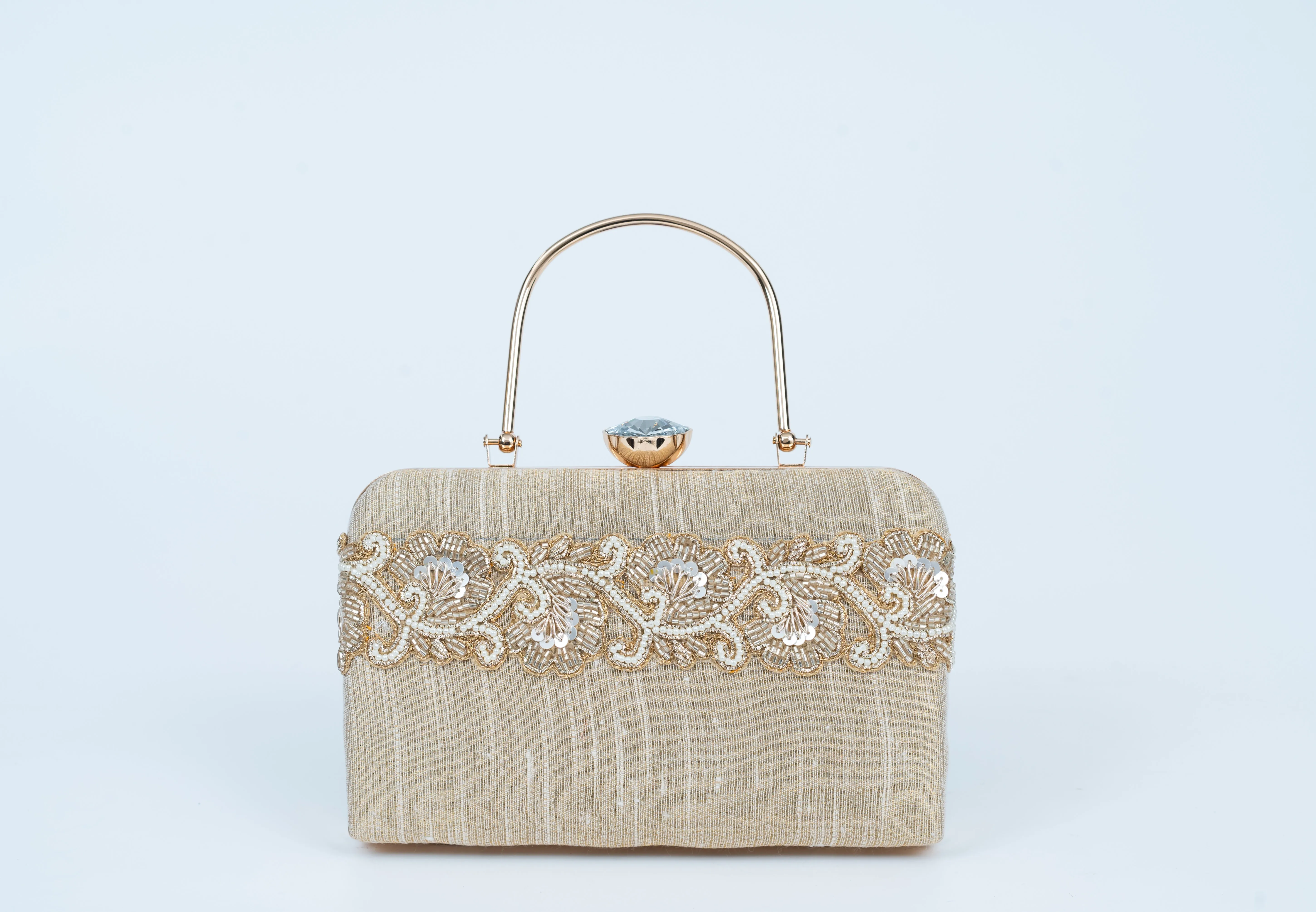 Framed Gold Clutch
