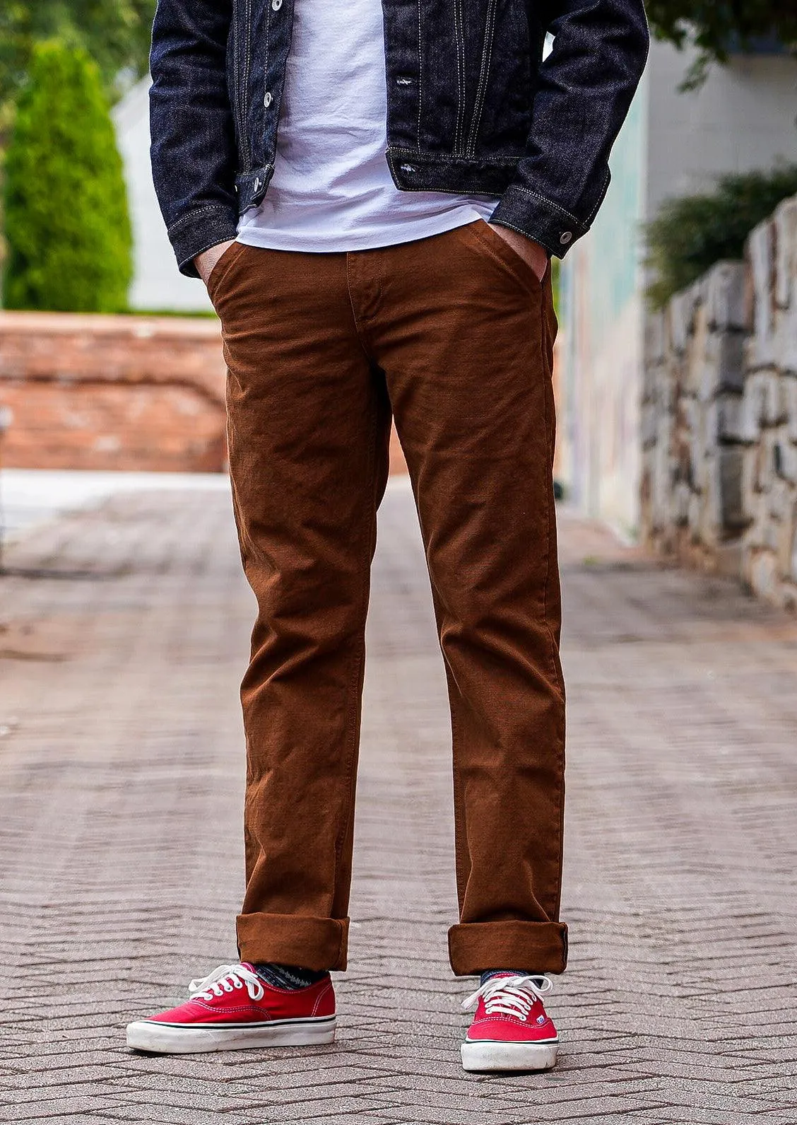 Freenote Cloth Workers Chino 14oz Slub Slim Fit - Rust