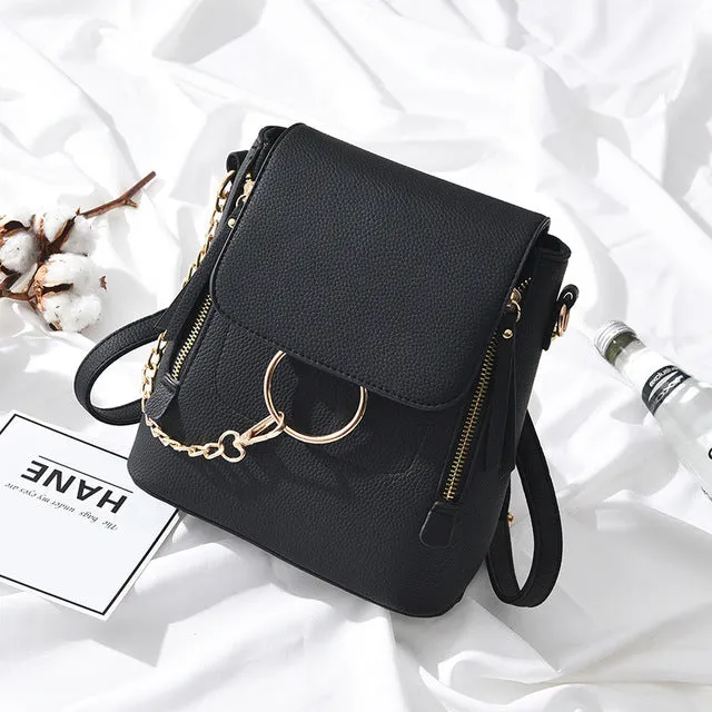 Friendly assistance PU New Women Customer-first Fashion 2019 Leather Backpack