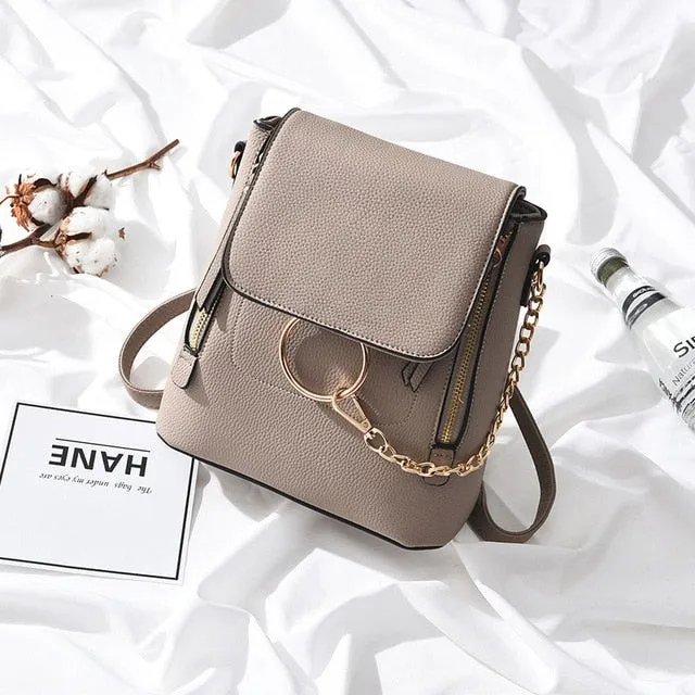 Friendly assistance PU New Women Customer-first Fashion 2019 Leather Backpack