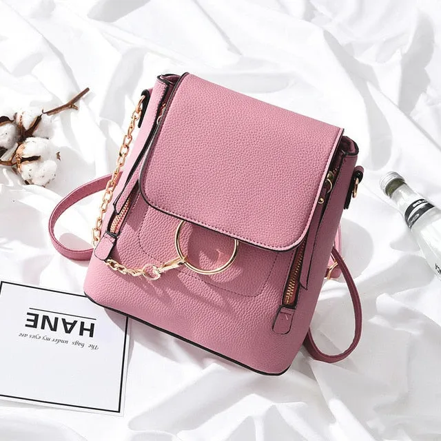 Friendly assistance PU New Women Customer-first Fashion 2019 Leather Backpack
