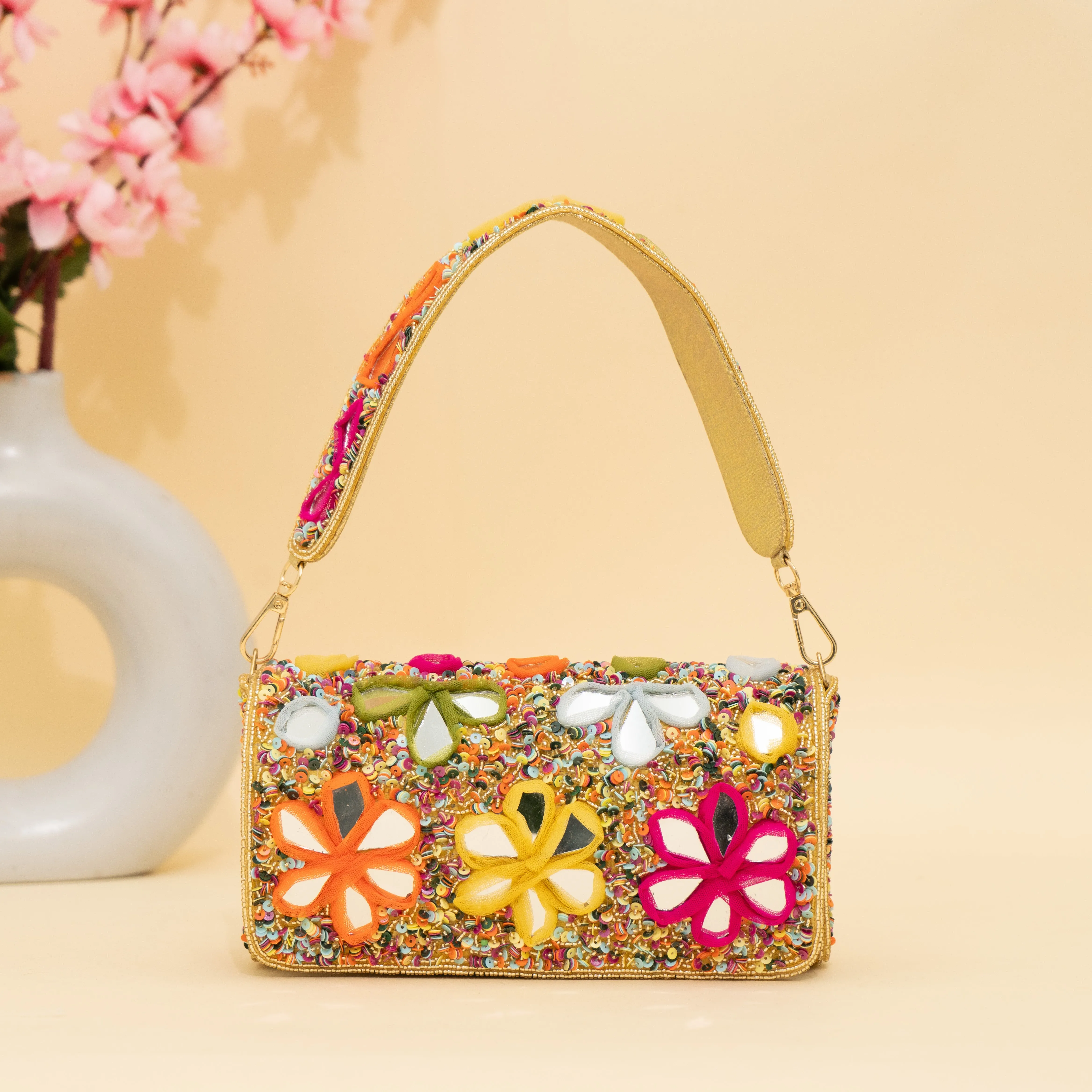 Gold Enchanted Mirror clutch