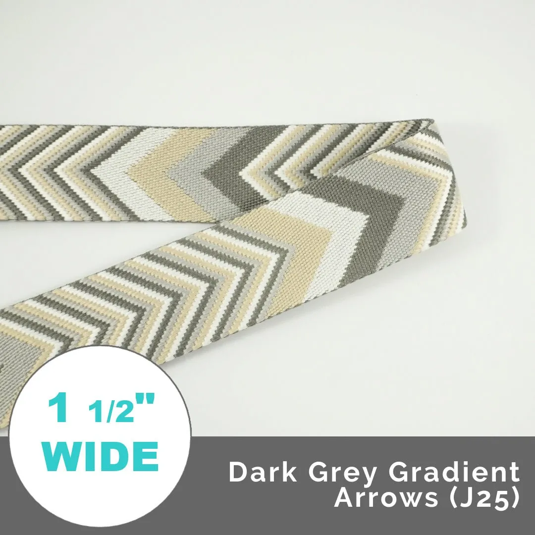 Gradient Arrows Webbing 1 1/2" (38mm) Wide (Per 1 Yard)