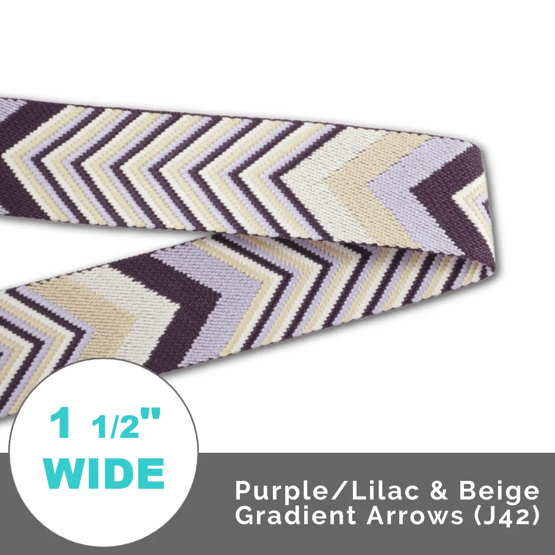 Gradient Arrows Webbing 1 1/2" (38mm) Wide (Per 1 Yard)