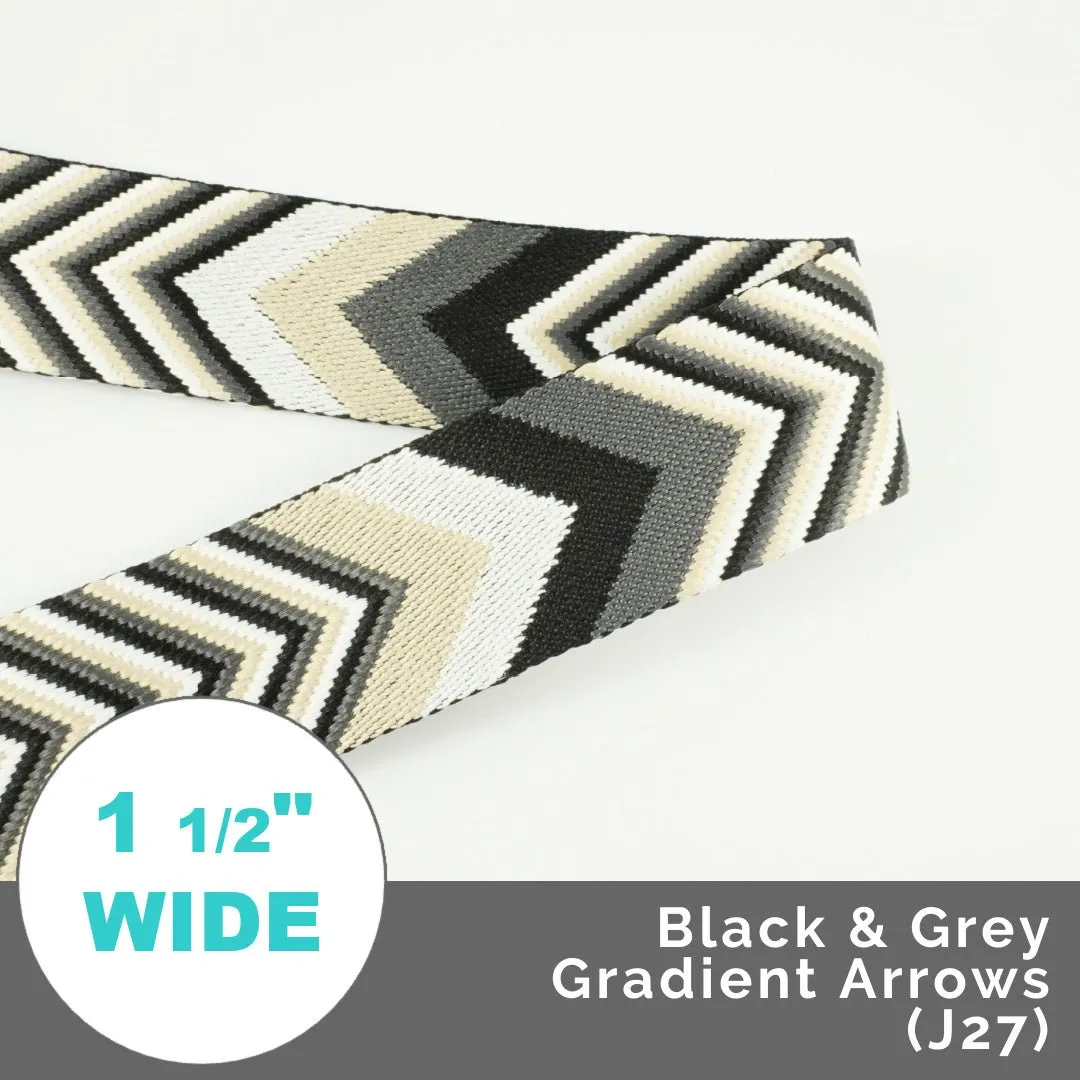 Gradient Arrows Webbing 1 1/2" (38mm) Wide (Per 1 Yard)