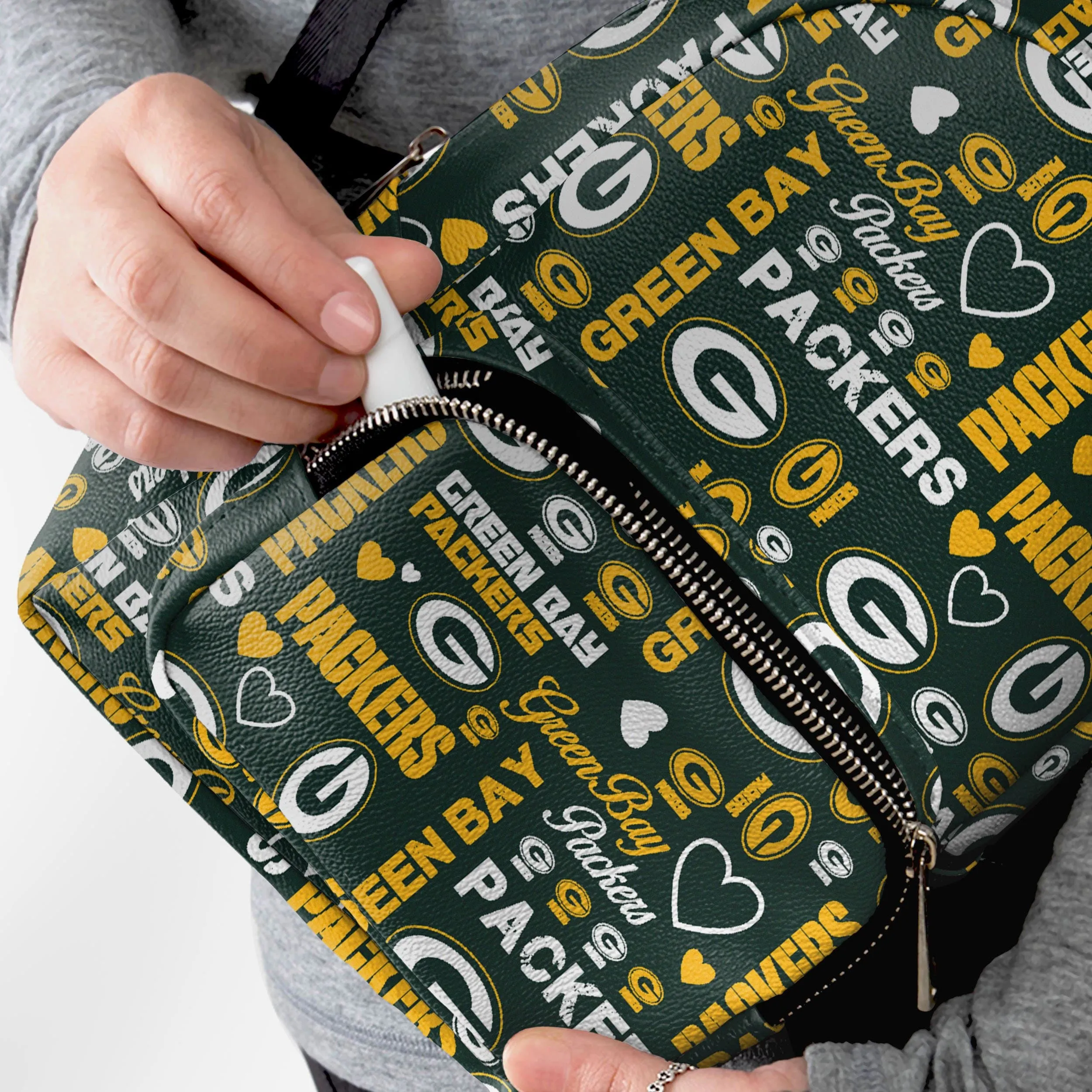 Green Bay Packers Logo Love Mini Backpack