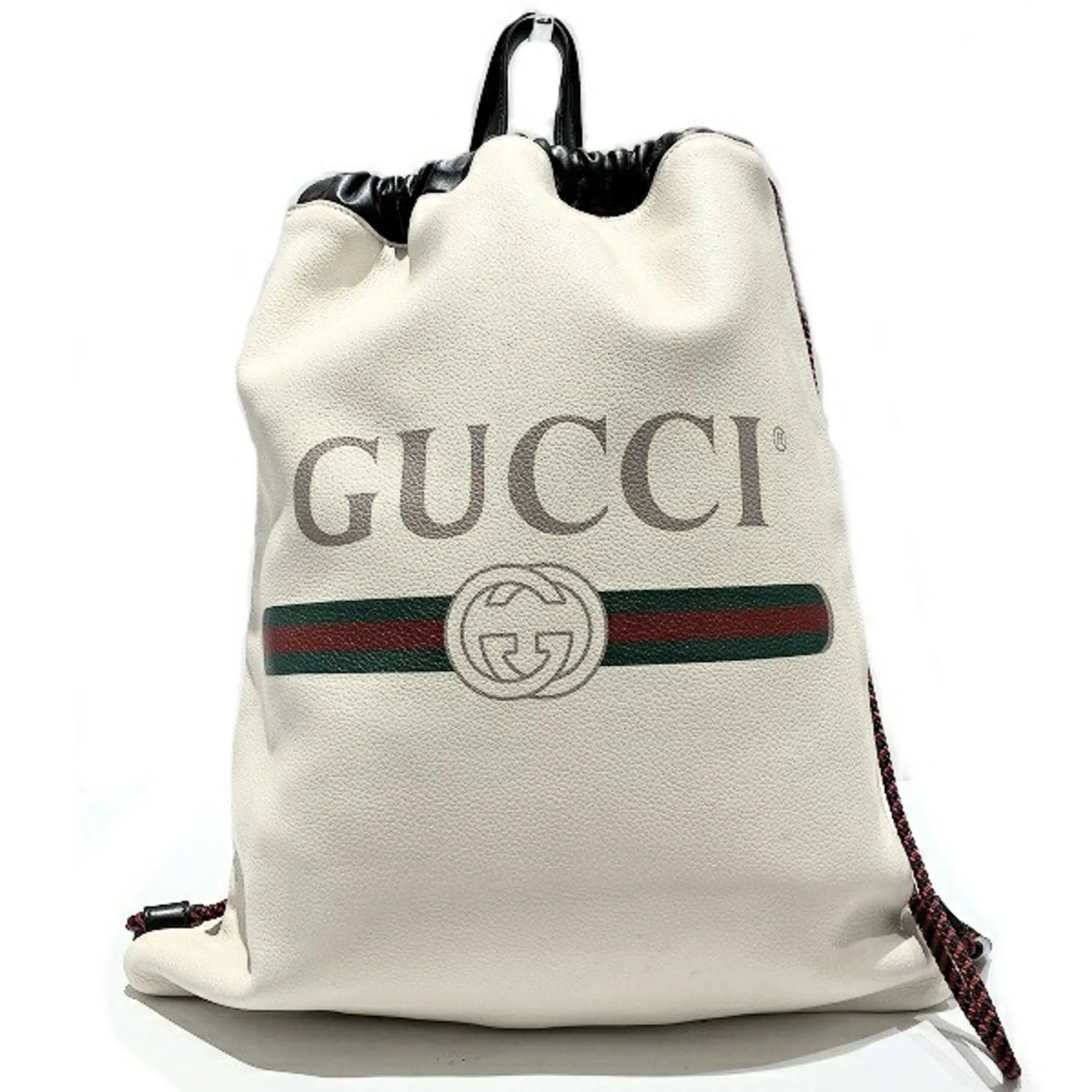 GUCCI Drawstring Bag Pack 516639 Rucksack Tote Men's