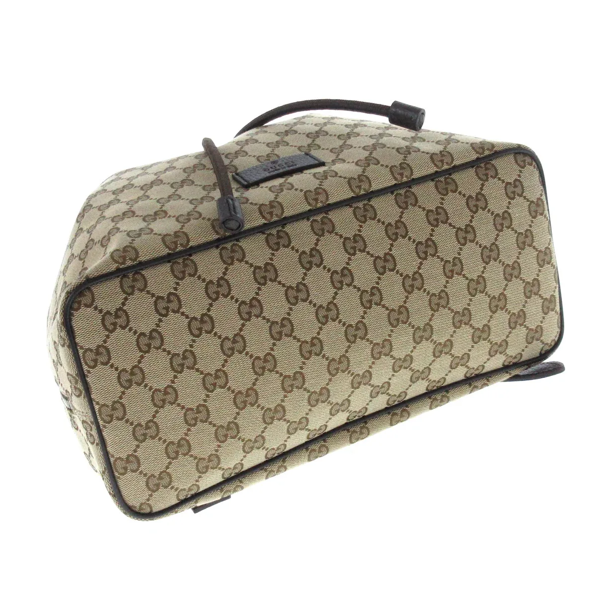 GUCCI - GG Backpack Beige Dark Brown Jacquard Leather