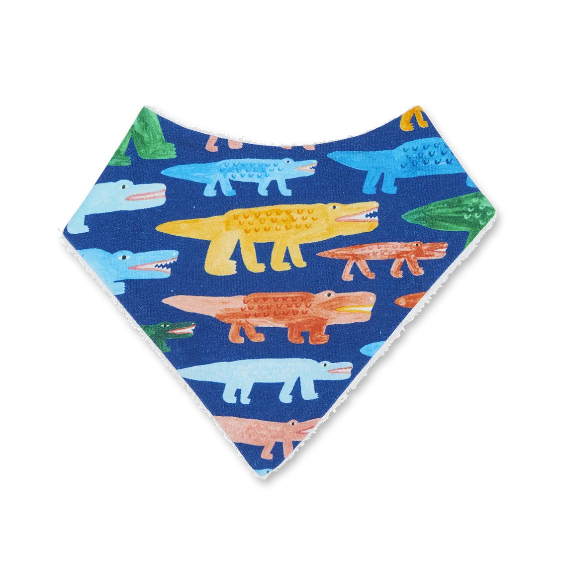 Halcyon Nights | Crocodile Smile Navy Yo Yo Bib