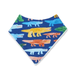 Halcyon Nights | Crocodile Smile Navy Yo Yo Bib