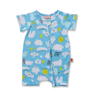 Halcyon Nights I Spy In The Sky Short Sleeve Zip Suit