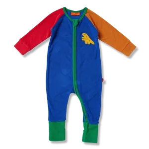 Halcyon Nights Terry Long Sleeve Zipsuit - Dino Days