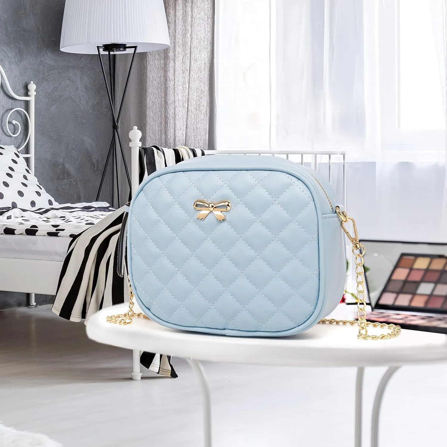 Hanbella Small Crossbody Bags for Women and Girls, Cute PU Leather Purses and Handbags for Teens, Women's Wristlet Clutch