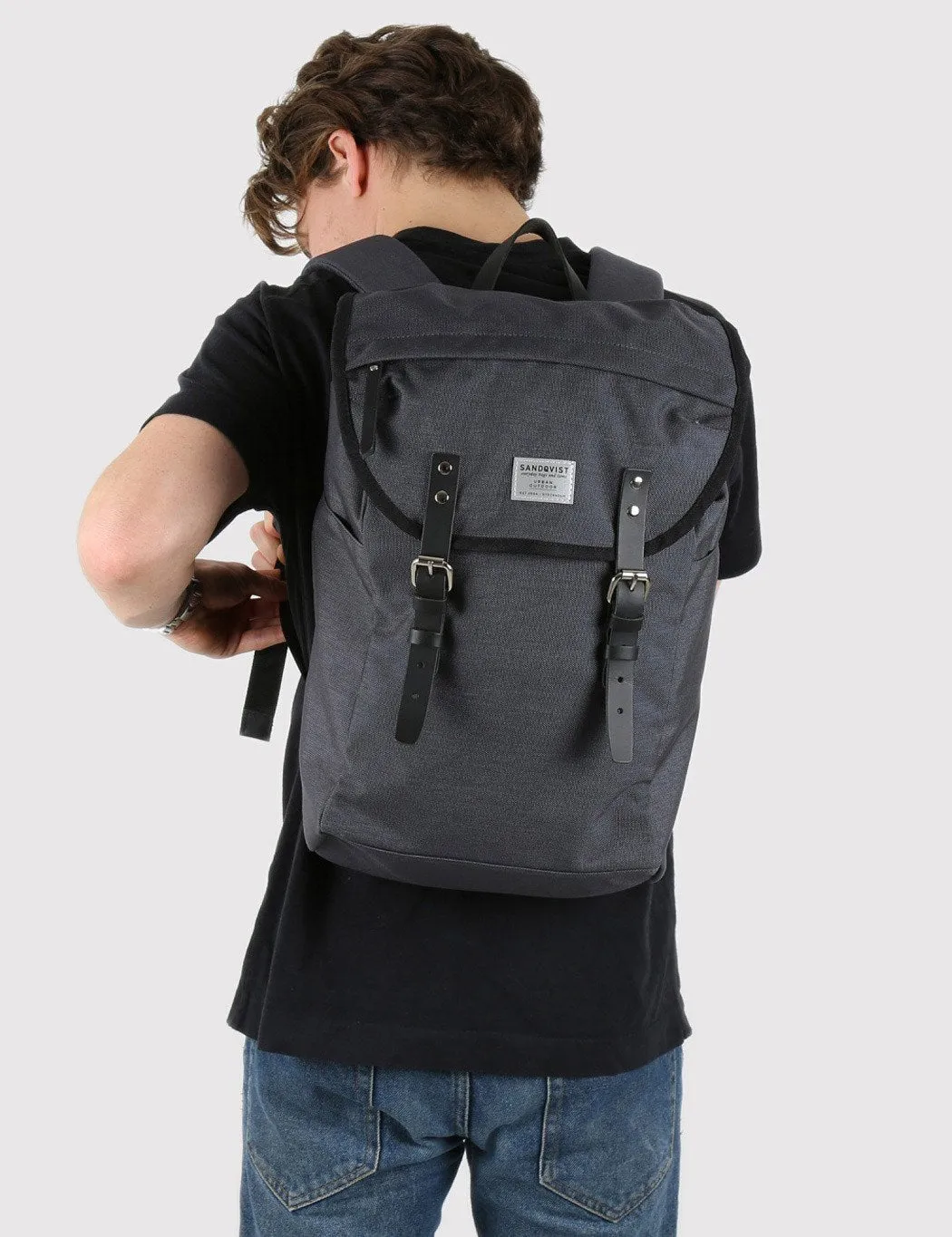 Hans Dark Backpack Grey (Cordura) Top pick - Sandqvist Advanced