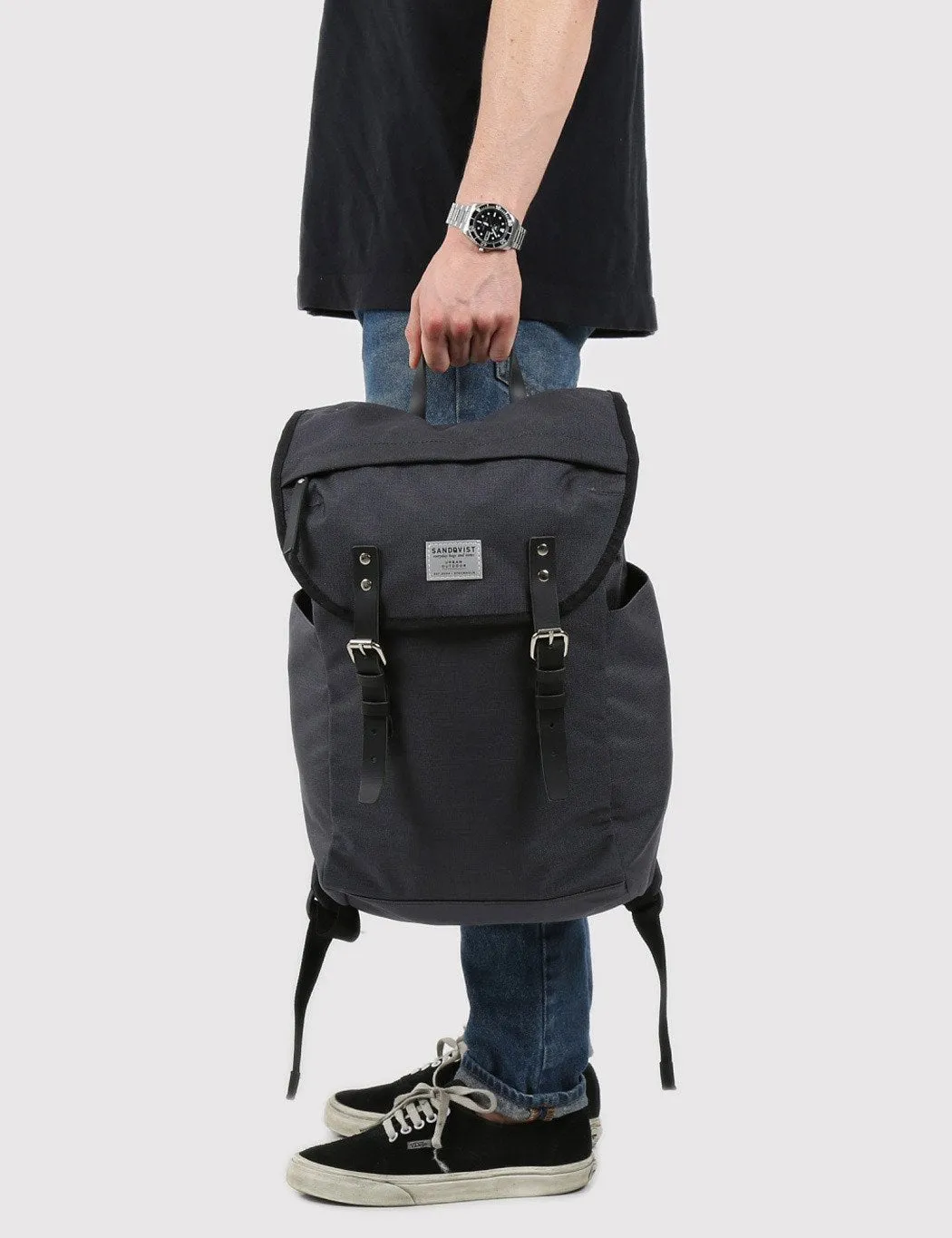 Hans Dark Backpack Grey (Cordura) Top pick - Sandqvist Advanced