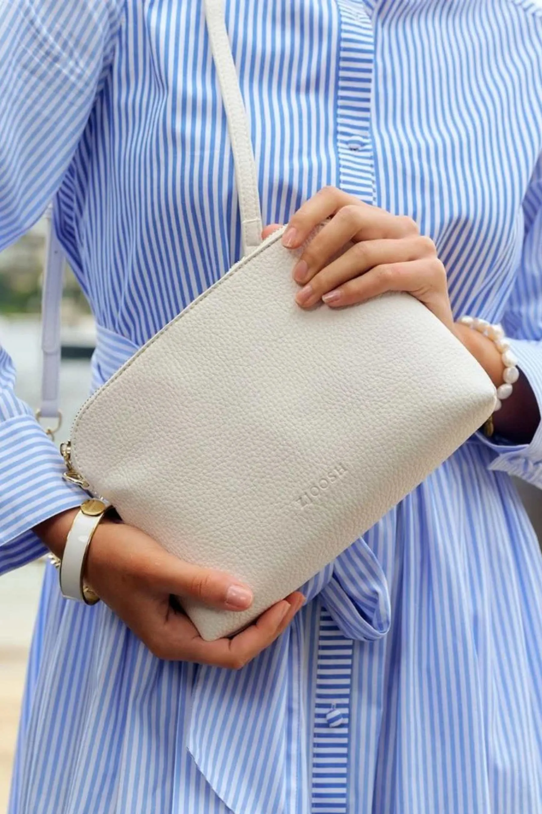 Hudson Cross Body Bag | White