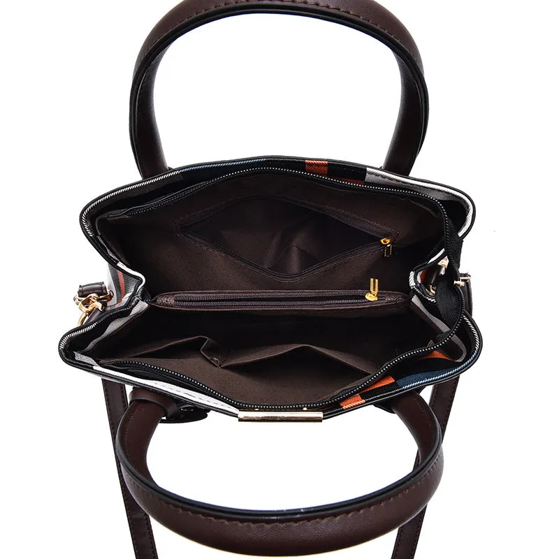 HUIUEITW Stitching Wild Messenger Bags Designer Brand Plaid Shoulder Bag Female Ladies Totes New Luxury Handbag Women