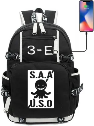 ISaikoy Anime Assassination Classroom Backpack Shoulder Bag Bookbag Daypack School Bag 1