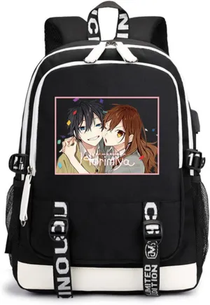 ISaikoy Anime Horimiya Backpack Shoulder Bag Bookbag School Bag D11