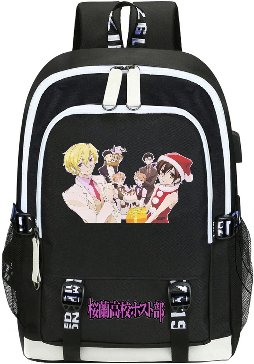 ISaikoy Anime Ouran High School Host Club Backpack Shoulder Bag Bookbag Student School Bag Daypack Satchel A11