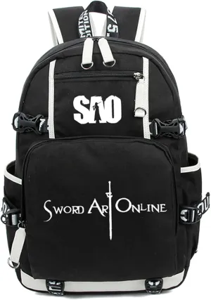 ISaikoy Anime Sword Art Online Backpack Satchel Bookbag Daypack School Bag Laptop Shoulder Bag Style 3