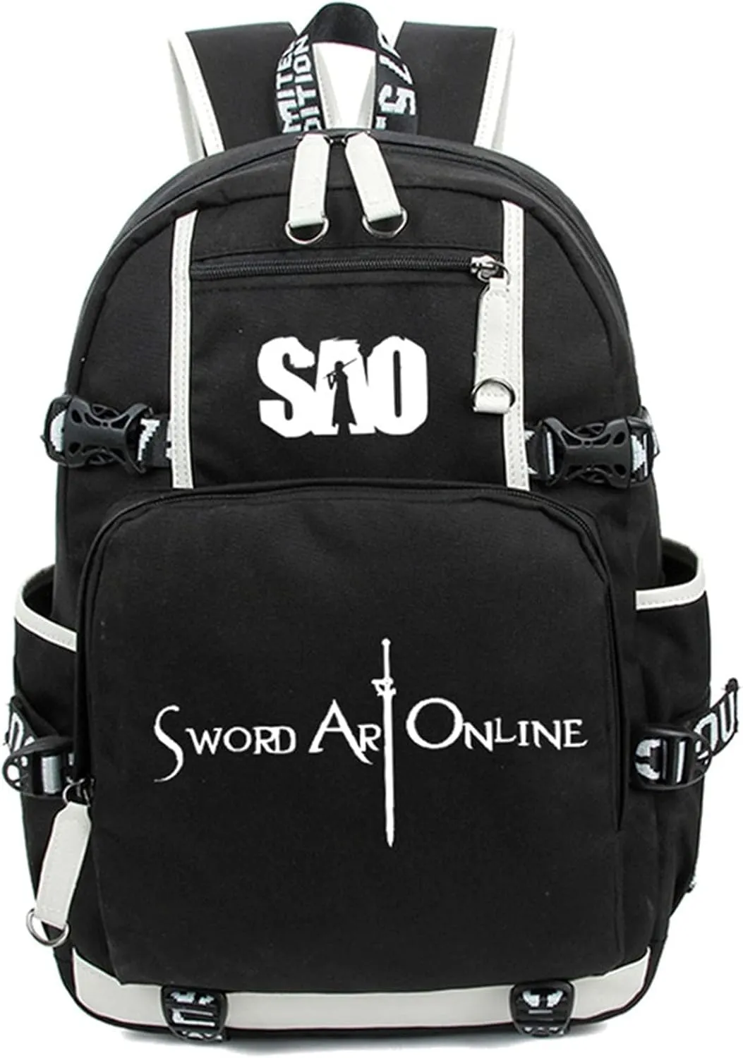 ISaikoy Anime Sword Art Online Backpack Satchel Bookbag Daypack School Bag Laptop Shoulder Bag Style 3