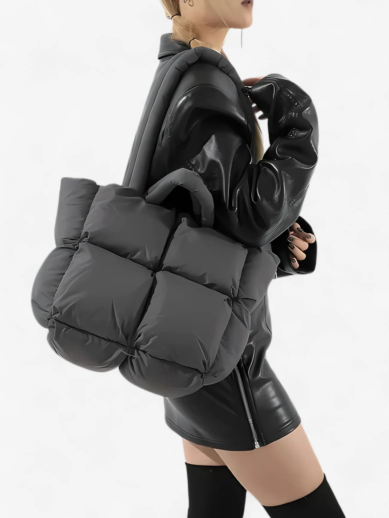 Jada | Women's Large Soft Daily Puffer Tote Bag