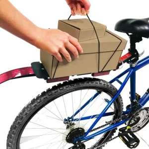 Jokari 22Lb Capacity Bicycle Cargo Rack to Safely and Securely Transport Nearly Anything. Super Sturdy Elastic Straps Keep Packages, Small Coolers, to Go Food Containers and More Stable on Your Bike