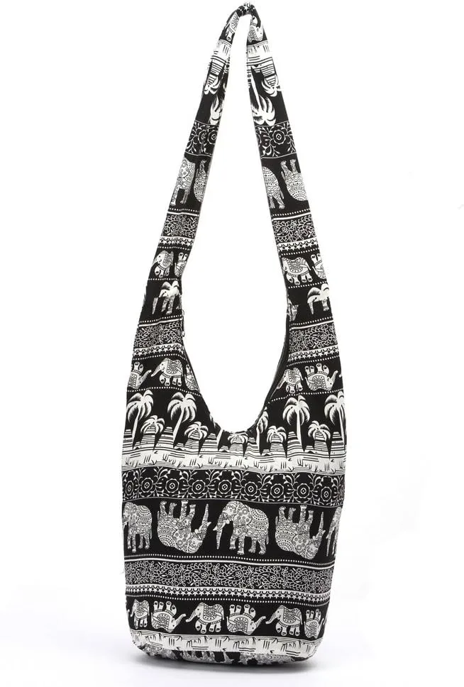 KARRESLY Bohemian Cotton Hippie Crossbody Bag Hobo Sling Bag Handmade Messenger Shoulder Bags