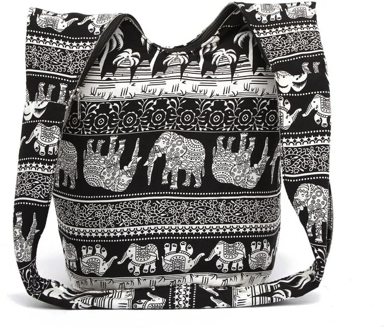 KARRESLY Bohemian Cotton Hippie Crossbody Bag Hobo Sling Bag Handmade Messenger Shoulder Bags