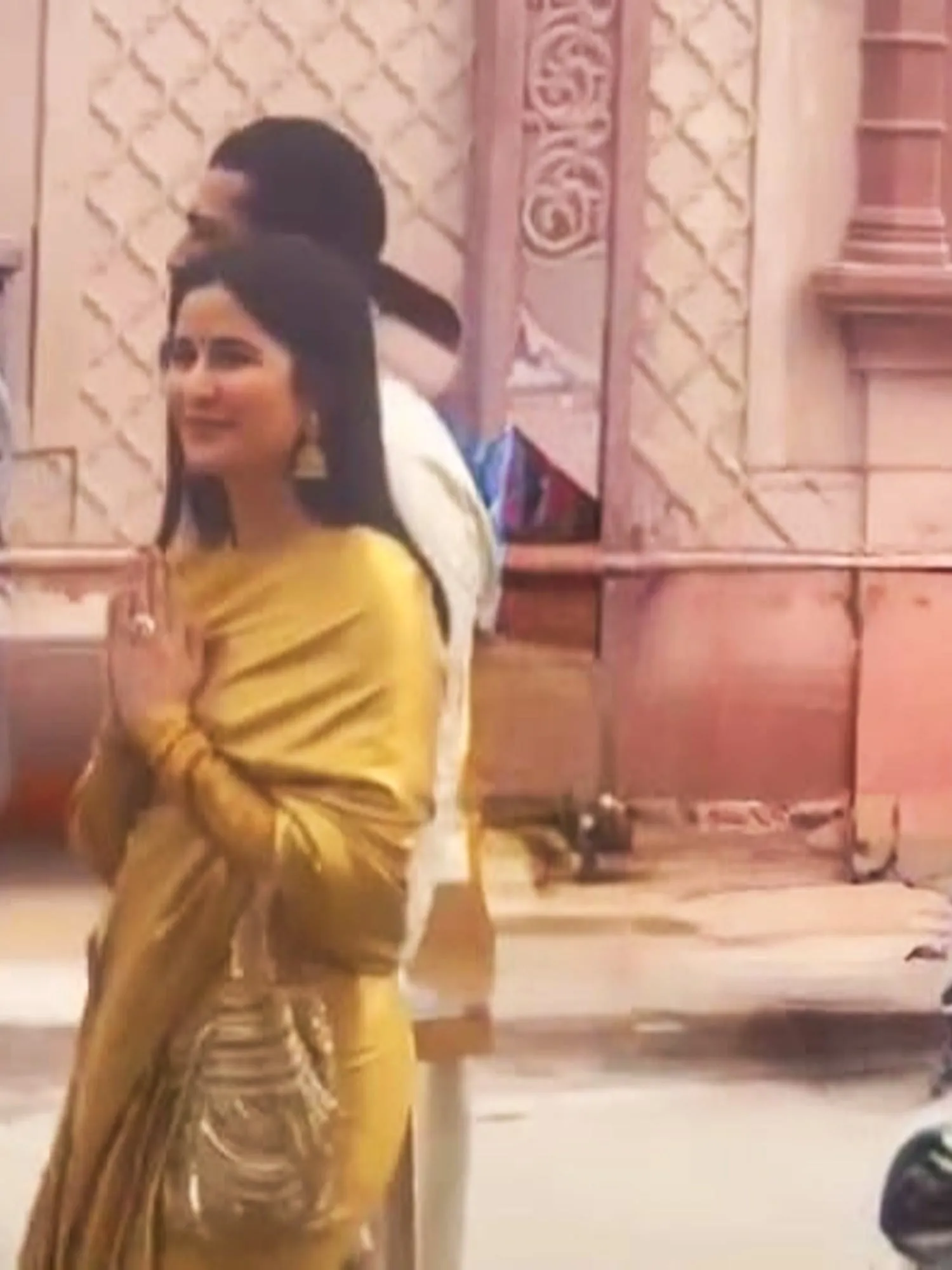 Katrina Kaif Glittering Tassels Antique Potli