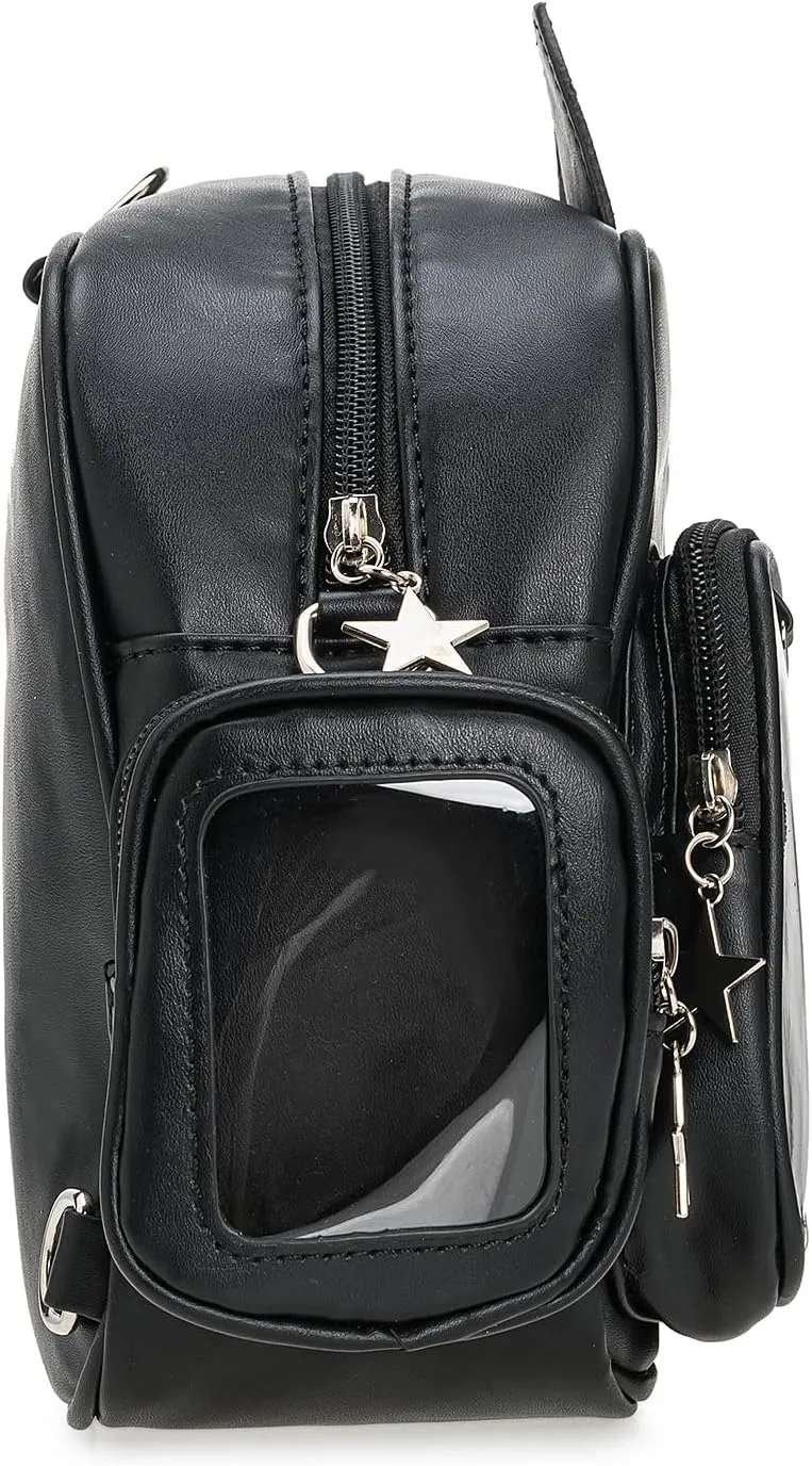 Kawaii Ita Bag Backpack Crossbody Bag Cat Shoulder Bags Multi-Purpose Pin Display with Insert