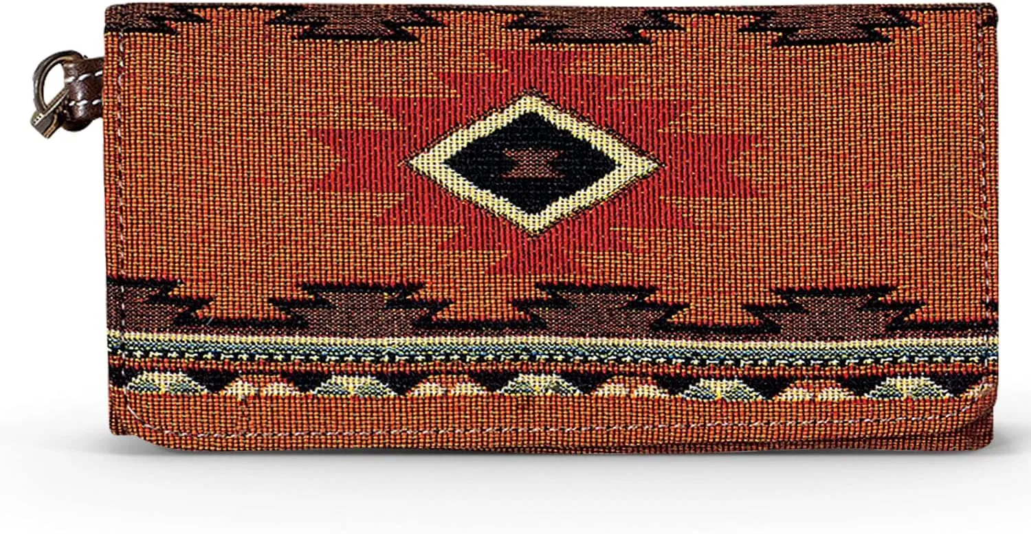 Kinara Cibola Wallet – Southwestern Native American Design – Beautiful and Unique Pattern – Fine Weaving – Stylish and Functional Clutch
