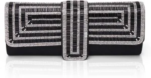 Labair Evening Bag and Clutches for Women Crystal Bag Sparkly Clutch Purse with Rhinestones Wedding Party formal Handbag.