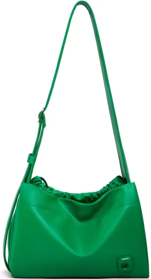LAFESTIN PU Leather Shoulder Bag For Women - Stylish Women's Shoulder Handbags with Adjustable Strap, Drawstring Closure