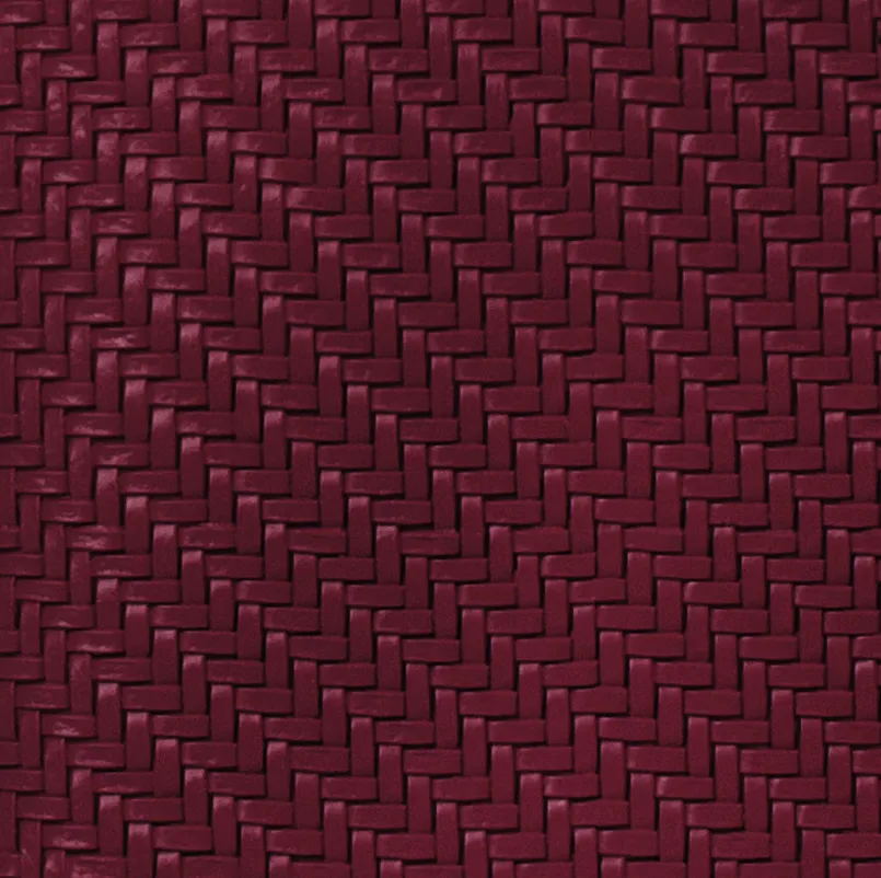Large Beauty Bag - Herringbone Plum