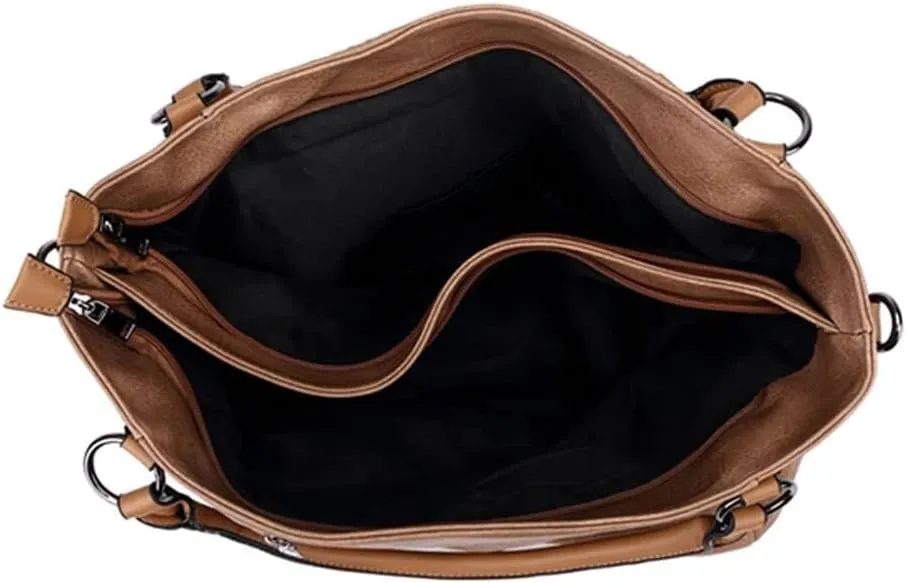 Large Capacity Shoulder Wallet Purse for Work Women’s Tote Handbag with Adjustable Strap Retro Hobo Crossbody
