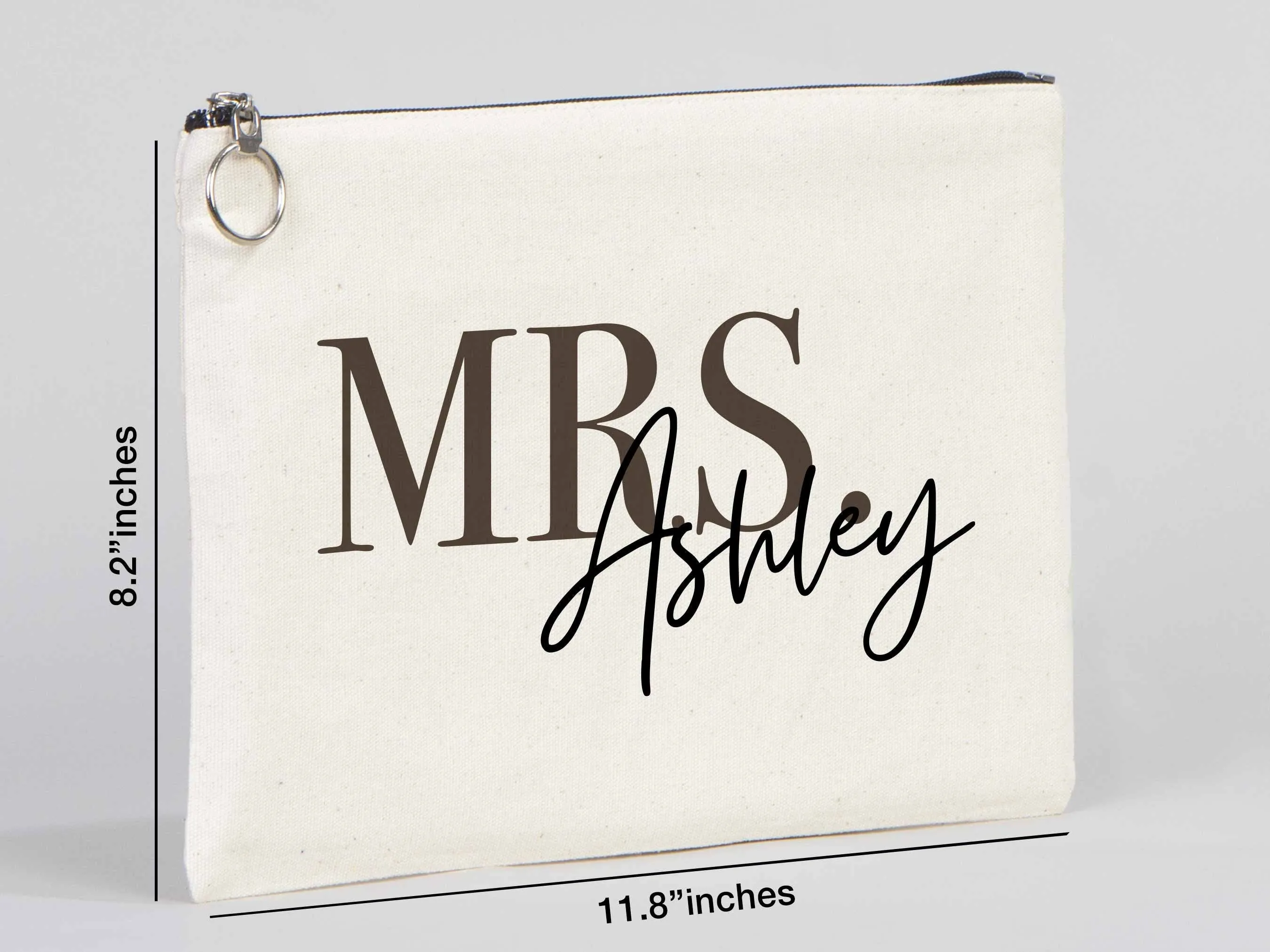 Large Clutch Bag For Wedding Gift 12"W x 8"H (30 cm x 21 cm) - Custom Cotton Big Clutch Bag - Wedding cotton clutch gift - Clutch Wedding Clutch Bagg