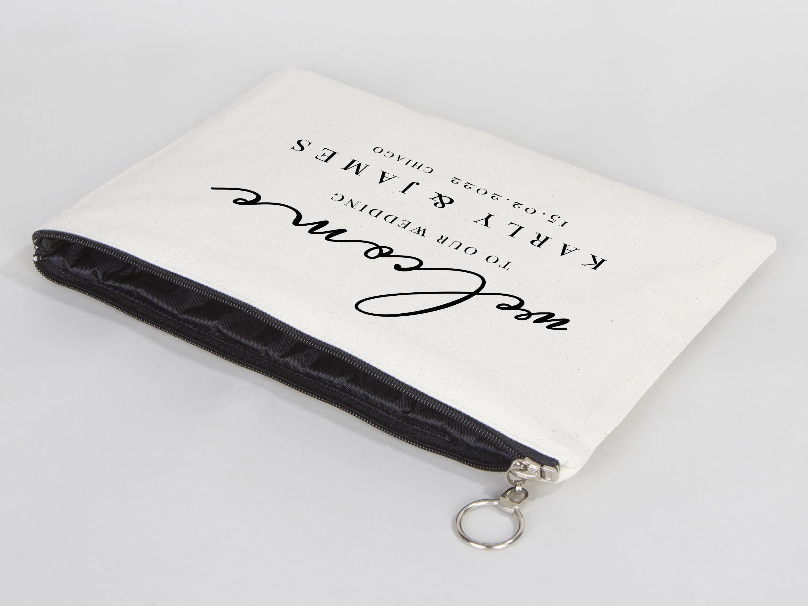 Large Clutch Bag For Wedding Gift - 8"W x 12"H (20 cm x 30 cm) Custom Cotton Big Clutch Bag - Wedding cotton clutch gift - Clutch Wedding Clutch Bag
