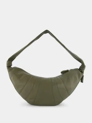 Large Croissant Leather Bag