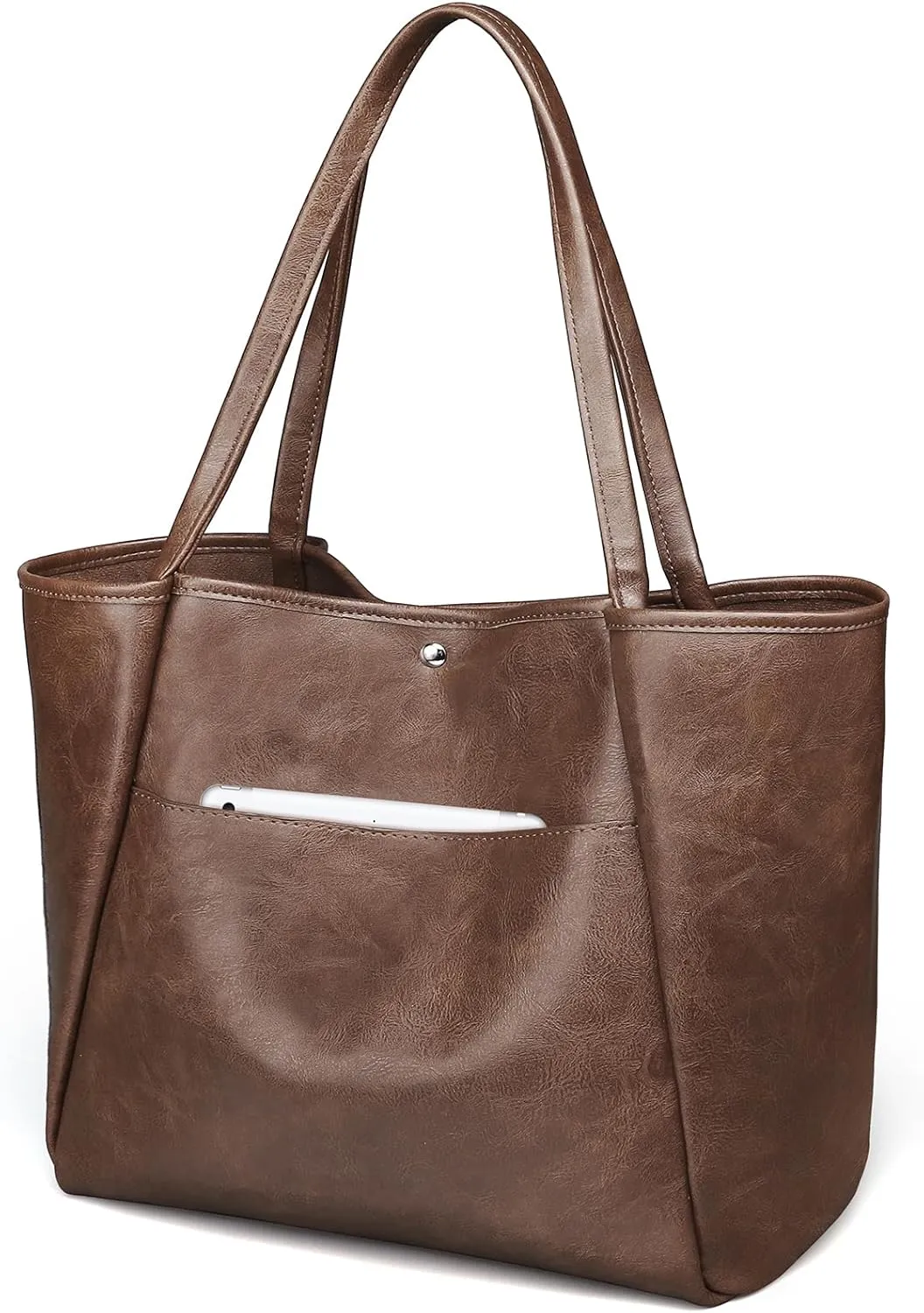 Large Tote Bag for Women Work 25L Travel Vegan Leather Ladies Handbags Weekender Purses