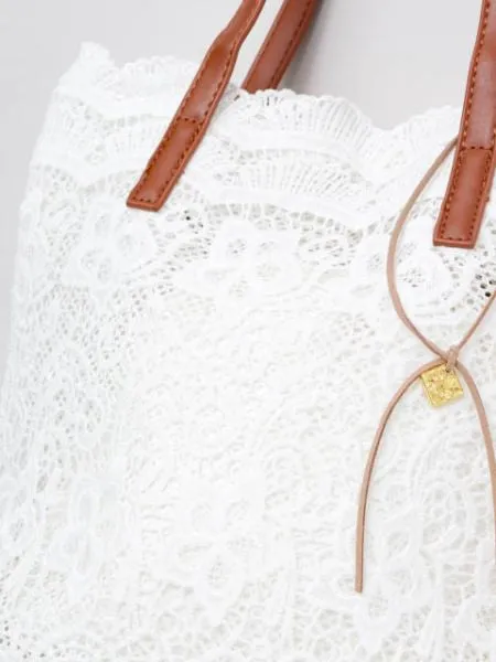 LE PUY Lace Inspired Tote Bag