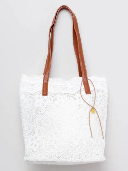 LE PUY Lace Inspired Tote Bag