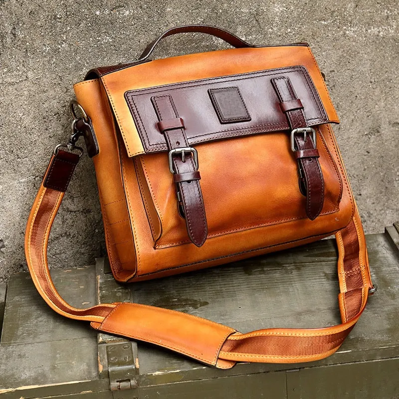 Leather Bag Backpack Budget-friendly Travel  Mens Men's Shoulder Cow Bag Convenient Style Military Luxury backpack
