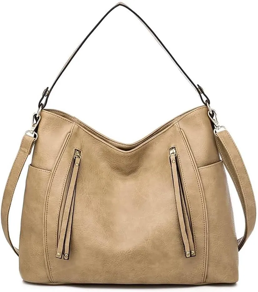 Leather Crossbody Handbag Roomy Work Women’s Tote Handbag Large Shoulder Purse
