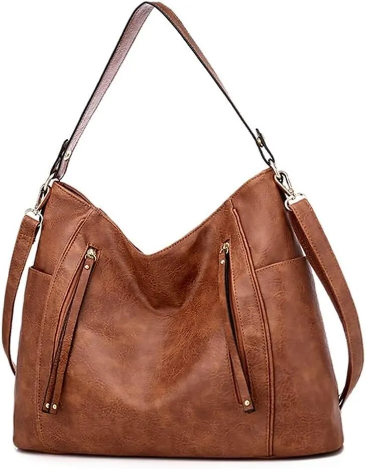 Leather Crossbody Handbag Roomy Work Women’s Tote Handbag Large Shoulder Purse