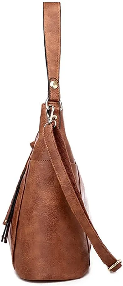 Leather Crossbody Handbag Roomy Work Women’s Tote Handbag Large Shoulder Purse