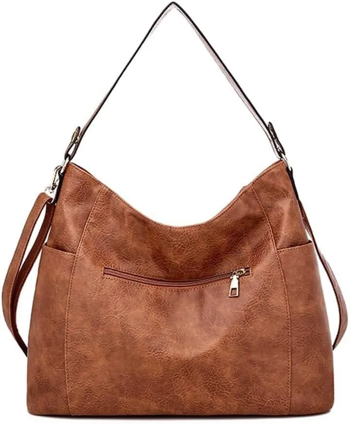 Leather Crossbody Handbag Roomy Work Women’s Tote Handbag Large Shoulder Purse