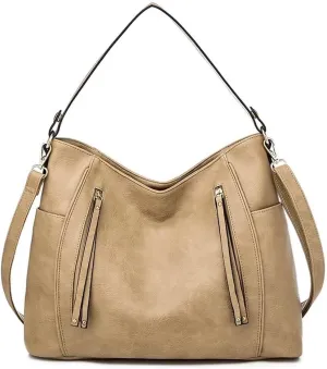 Leather Crossbody Handbag Roomy Work Women’s Tote Handbag Large Shoulder Purse